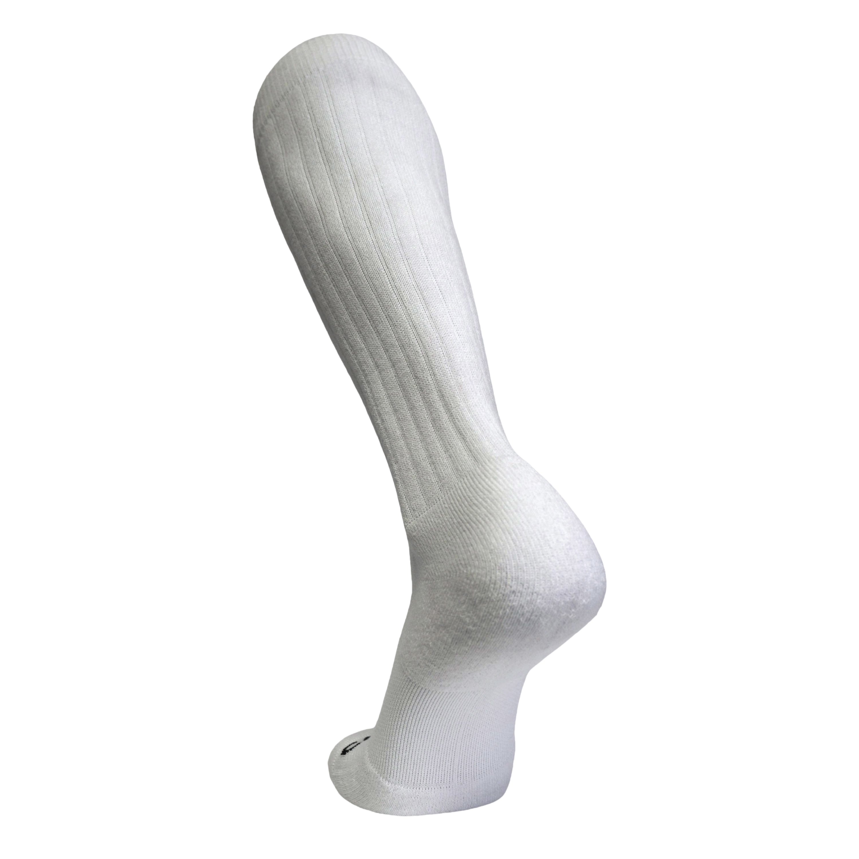 Cankles Over the Calf Sock - White